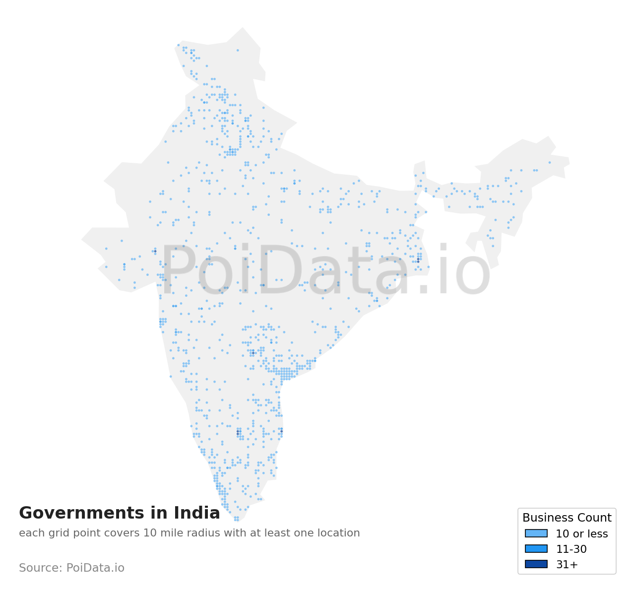 Government density map for India