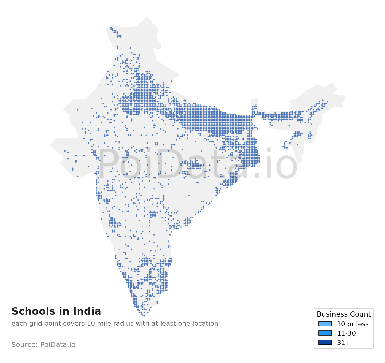 School density map for India